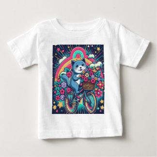 T-shirt Pour Bébé Happy Cat