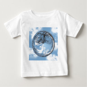 T-shirt Pour Bébé Hauteurs du Ciel avec arbre, nuages, ciel, bulle