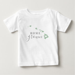 T-shirt Pour Bébé Hawaii Maison cultivée Carte d'état des couleurs