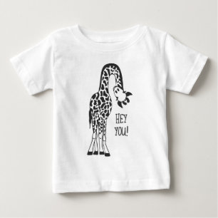 T-shirt Pour Bébé Hé toi ! Girafe