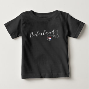 T-shirt Pour Bébé Heart Nederland Sweatshirt, Pays-Bas