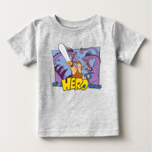 T-shirt Pour Bébé Hercule contre Hydre - C'est une histoire de HÉROS