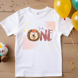 T-shirt Pour Bébé Hérisson aquarelle 1er anniversaire