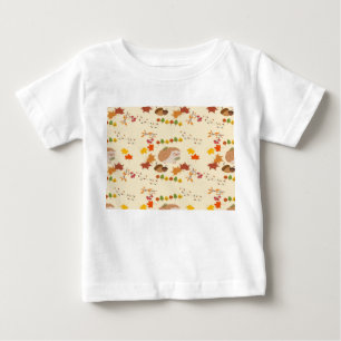 T-shirt Pour Bébé hérisson d'automne