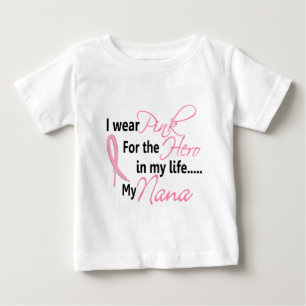 T-shirt Pour Bébé HÉROS de cancer du sein DANS MA VIE, MA NANA 1