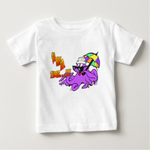 T-shirt Pour Bébé Heure d'été Octopus Toddler Ruffle Tee