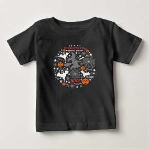 T-shirt Pour Bébé Heure Éffrayante Halloween