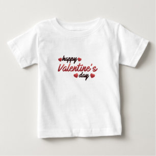 T-shirt Pour Bébé Heureuse Sainte-Valentin