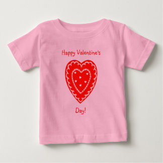 T-shirt Pour Bébé Heureuse Sainte-Valentin
