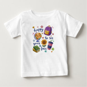 T-shirt Pour Bébé Heureux de voir votre visage