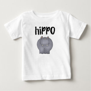T-shirt Pour Bébé Hippopotame