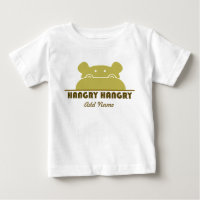 Hippopotame mignon drôle vert de Hangry affamé