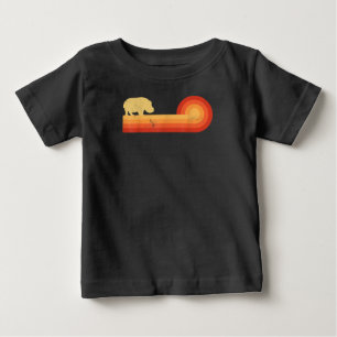 T-shirt Pour Bébé Hippopotame rétro 60s les années 70 Hippo