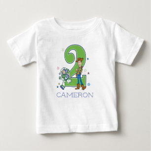 T-shirt Pour Bébé Histoire du jouet   Buzz et Woody 2e anniversaire