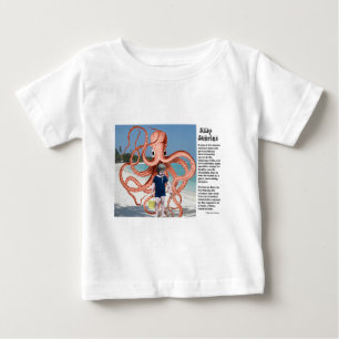 T-shirt Pour Bébé Histoires stupides : T-shirt de bébé Octopus mange
