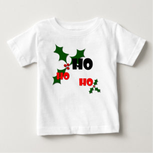 T-shirt Pour Bébé Ho Ho Ho Holly & Berries Chemise pour enfants