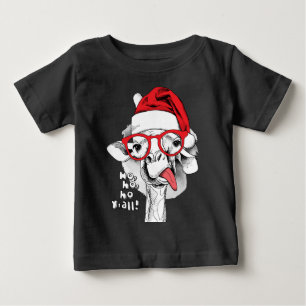 T-shirt Pour Bébé Ho Ho Y’all Giraffe