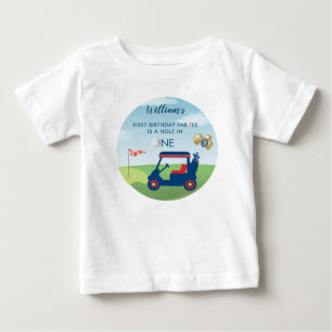 T-shirt Pour Bébé Hole In One Boy Golf Par tee 1er Anniversaire
