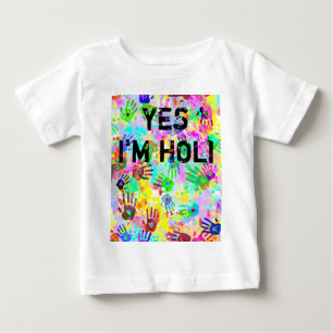 T-shirt Pour Bébé holiES - les mains éclabousse le motif grunge