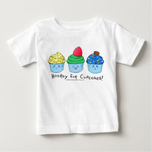 T-shirt Pour Bébé hoorayforcupcakesboy
