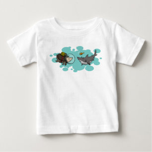 T-shirt Pour Bébé Horatio le hérisson trouvant des amis