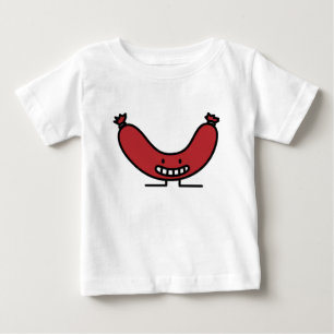 T-shirt Pour Bébé Hot-dog de saucisse de viande de kielbasa de boeuf