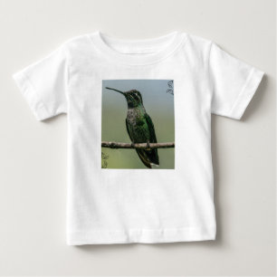 T-shirt Pour Bébé Humming Bird assis sur la branche