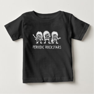 T-shirt Pour Bébé Humour de chimie des Rockstars périodiques