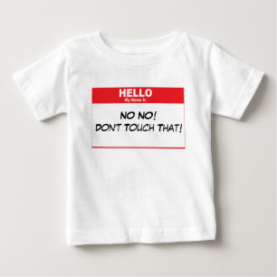 T-shirt Pour Bébé Humour nommé d'étiquette