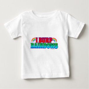T-shirt Pour Bébé I Burp Rainbows Drôle Citation bébé Art