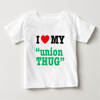 T-shirt Pour Bébé I coeur mon "voyou des syndicats "