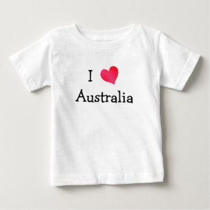 T-shirt Pour Bébé I Love Australia