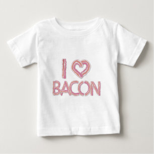 T-shirt Pour Bébé I Love Bacon