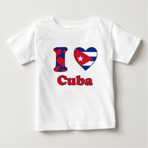 T-shirt Pour Bébé I love Cuba