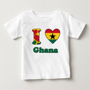 T-shirt Pour Bébé I love Ghana