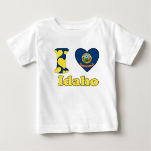 T-shirt Pour Bébé I love Idaho