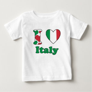 T-shirt Pour Bébé I love Italy