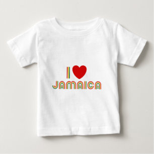 T-shirt Pour Bébé I Love Jamaïque