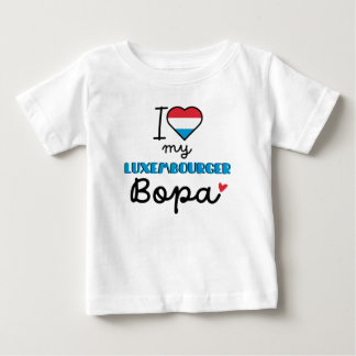T-shirt Pour Bébé I Love My Luxembourg Bopa mignon