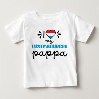 T-shirt Pour Bébé I Love My Luxembourg Pappa mignon