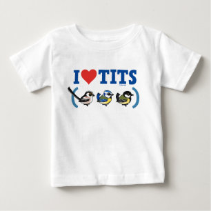 T-shirt Pour Bébé I Love Paridae EU