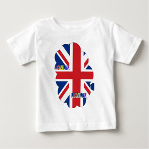 T-shirt Pour Bébé I Love UK Art Print