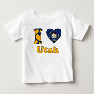 T-shirt Pour Bébé I love Utah