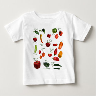 T-shirt Pour Bébé Identification de poivre de piment