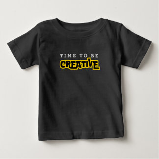T-shirt Pour Bébé Il est temps d'être créatif typographie de motivat