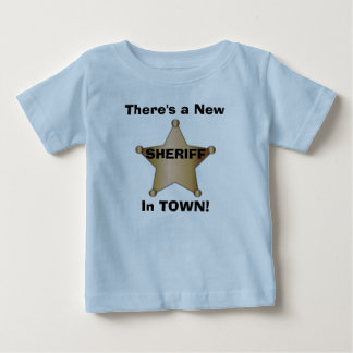 T-shirt Pour Bébé Il y a un nouveau shérif en VILLE !