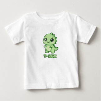T-shirt Pour Bébé Illustration Chibi de bébé T-Rex dinosaure mignon