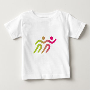 T-shirt Pour Bébé Illustration cool des coureurs