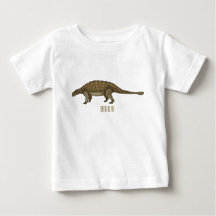 T-shirt Pour Bébé Illustration d'Ankylosaurus