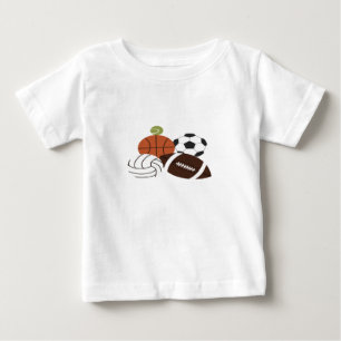 T-shirt Pour Bébé illustration de balle de sport